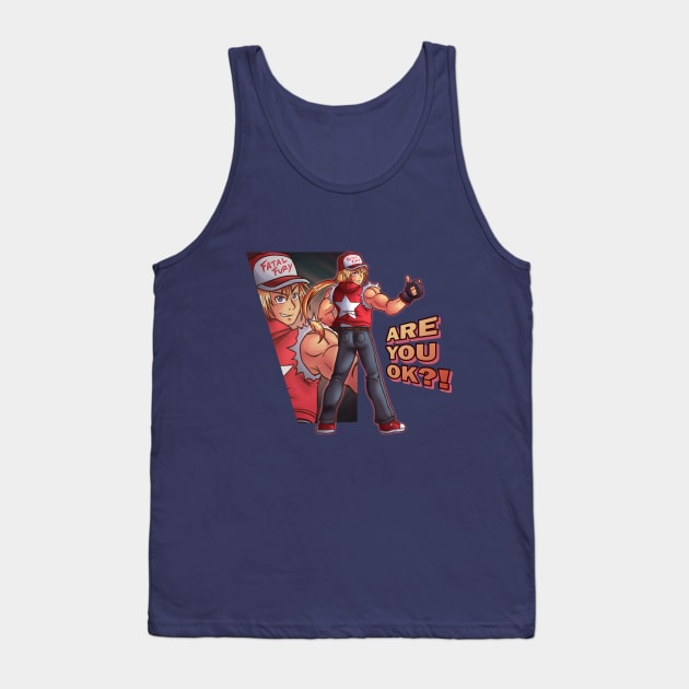 Terry Bogard ARE YOU OK?! Tank Top by IanDimas